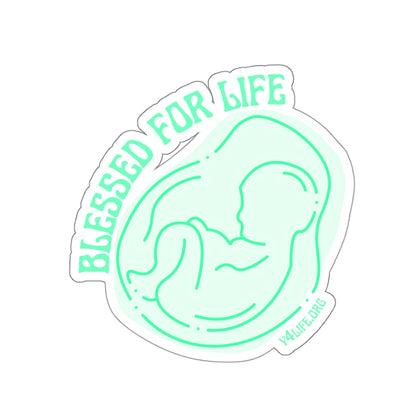 Blessed For Life Mint Kiss-Cut Sticker