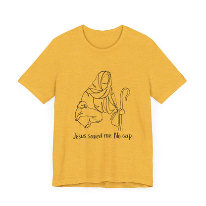 "Jesus Saved Me" Unisex Jersey Short Sleeve Tee