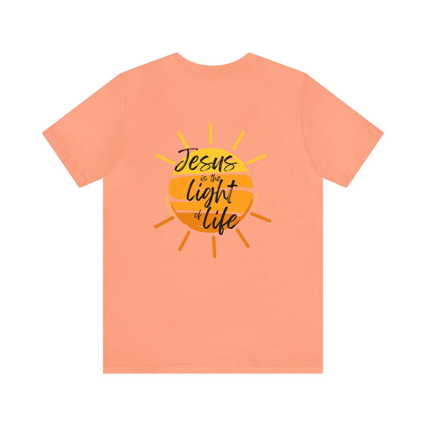John 8:12 Unisex Jersey Short Sleeve Tee