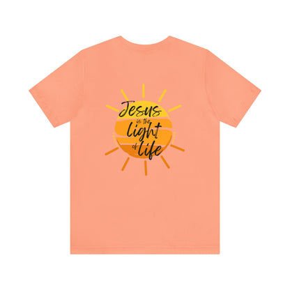 John 8:12 Unisex Jersey Short Sleeve Tee