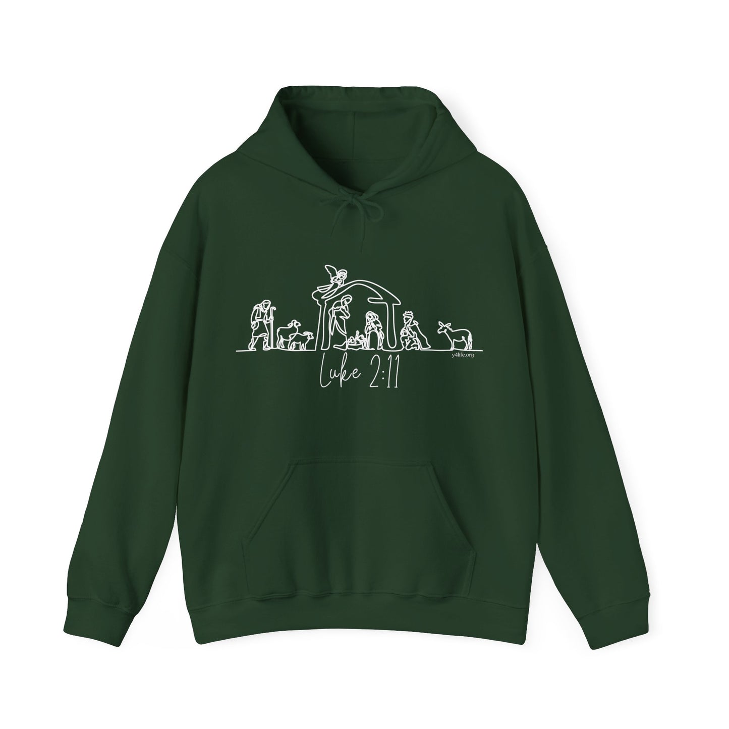 Luke 2:11 Nativity Hooded Sweatshirt