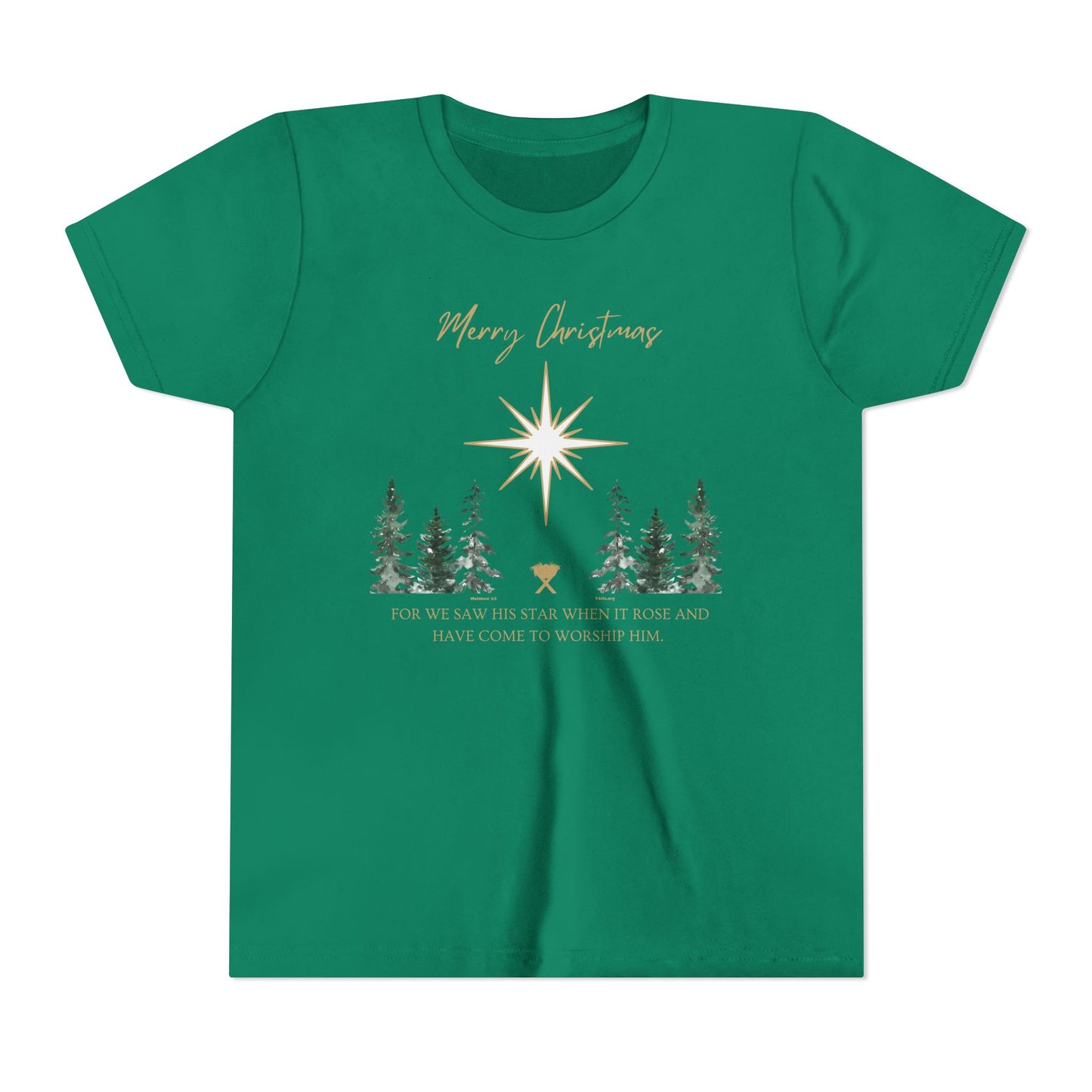 Merry Christmas Youth Short Sleeve Tee