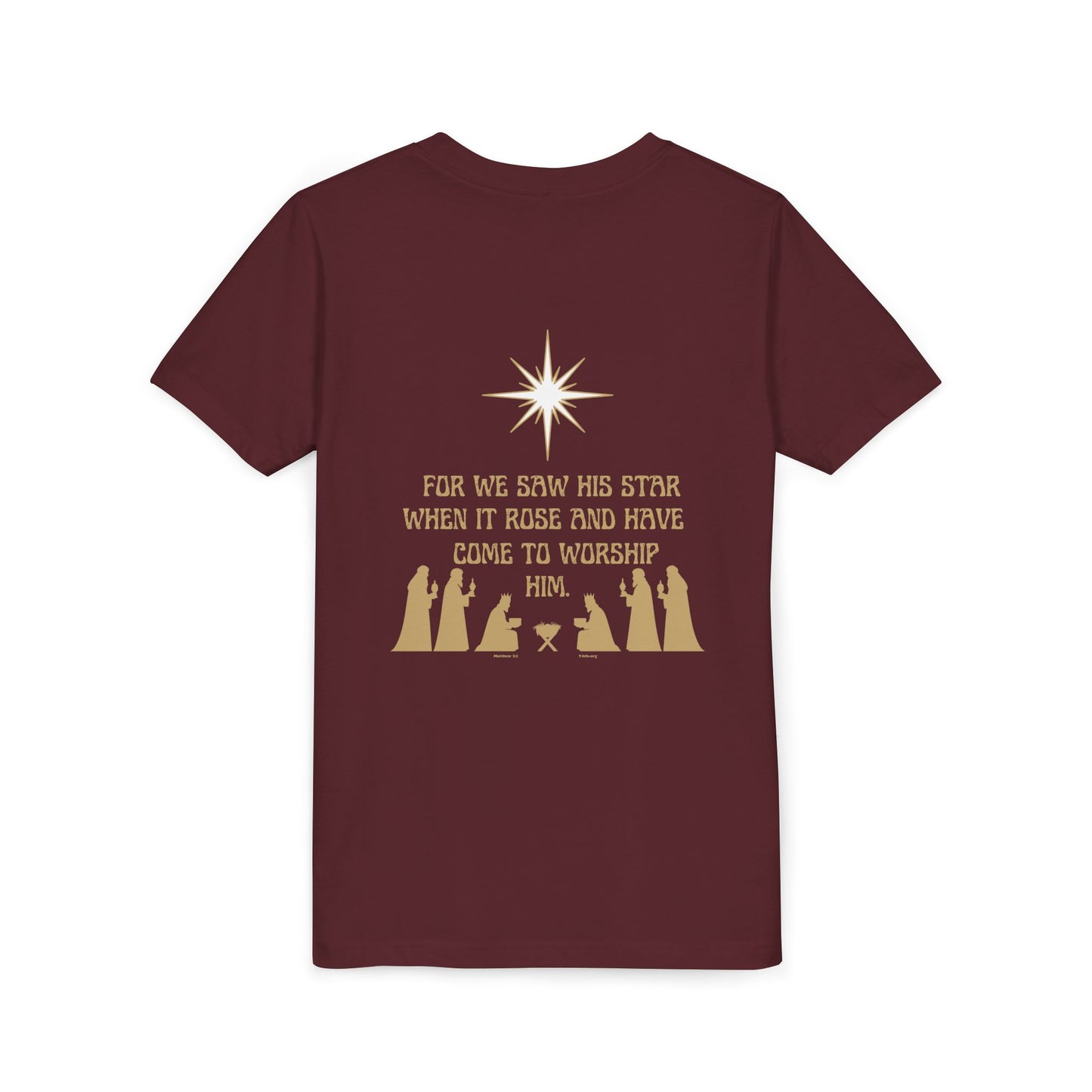For We Saw His Star Youth Short Sleeve Tee