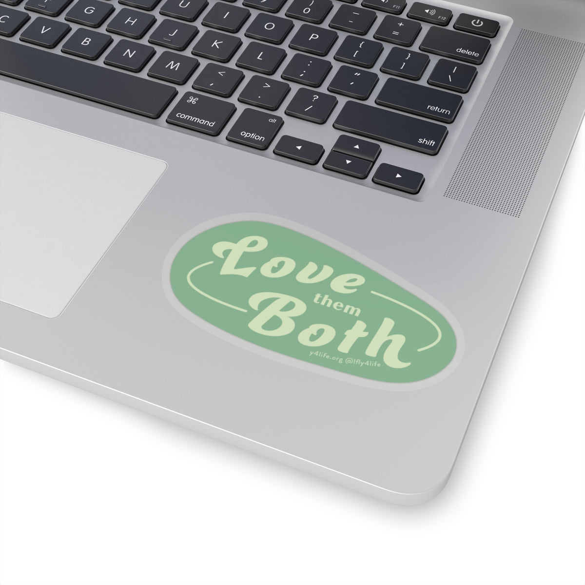 Love Them Both Green Kiss-Cut Sticker