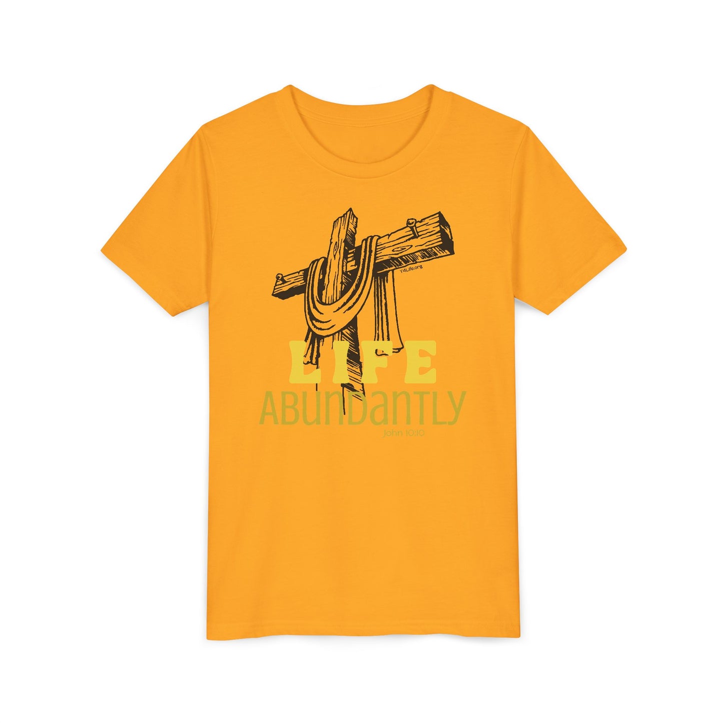 Life Abundantly Monochrome Youth Short Sleeve Tee