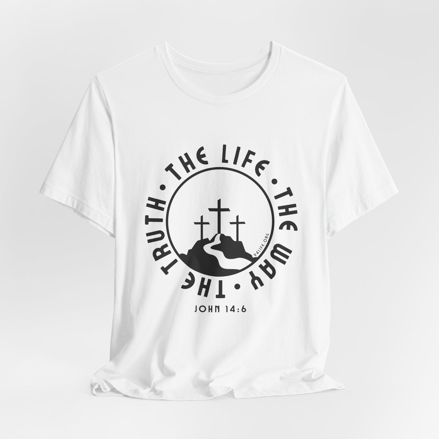 John 14:6 Single Color Short Sleeve Tee