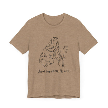 "Jesus Saved Me" Unisex Jersey Short Sleeve Tee