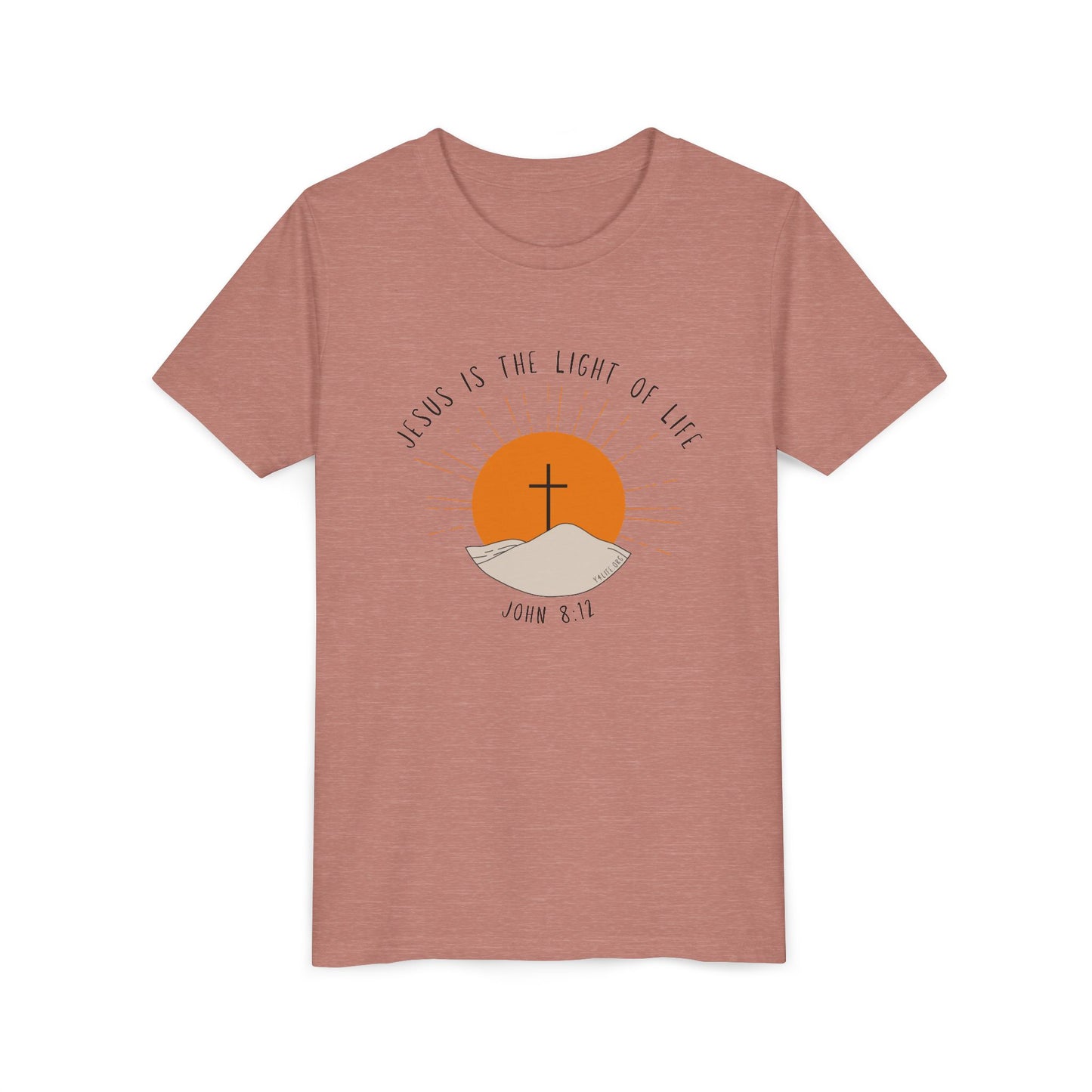 John 8:12 Youth Short Sleeve Tee