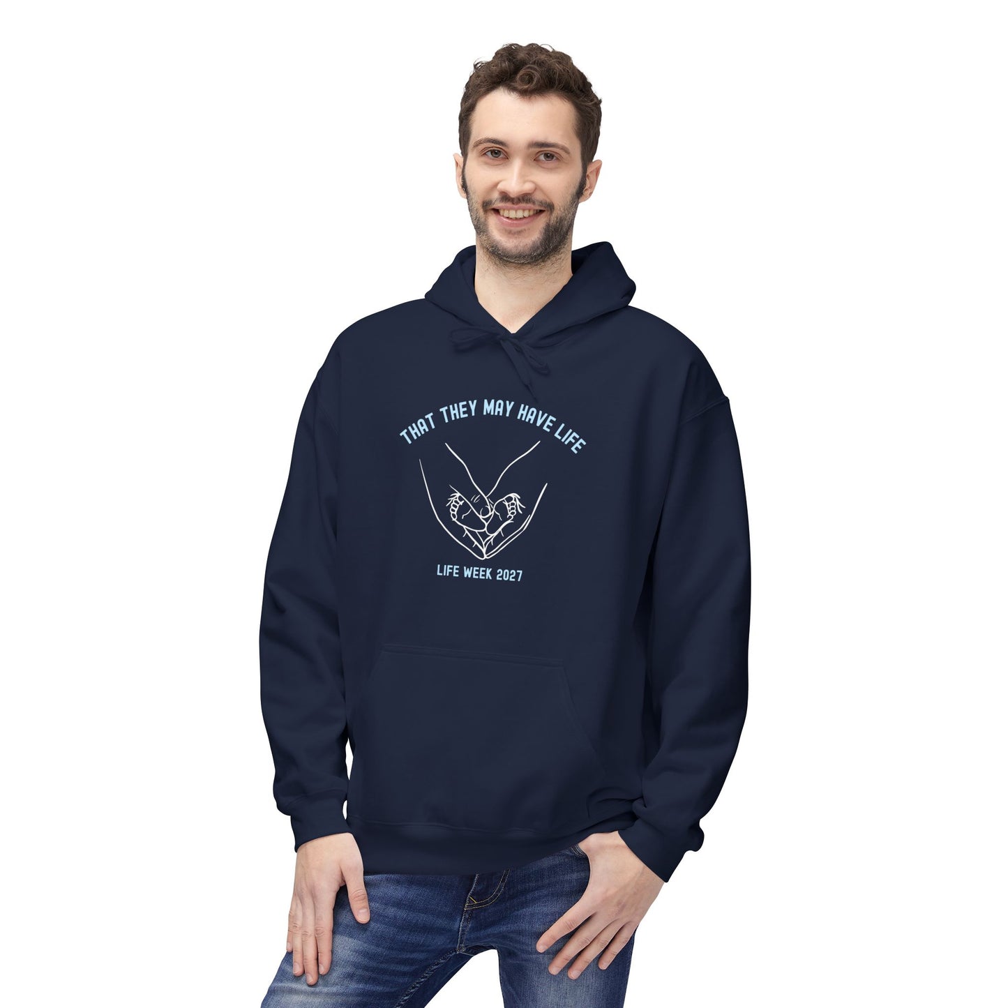 That They May Have Life Midweight Fleece Hoodie