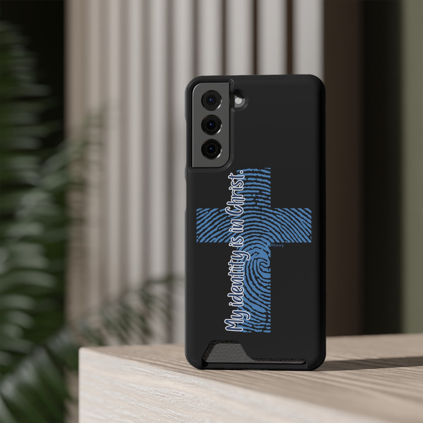 "My Identity is in Christ" Phone Case With Card Holder