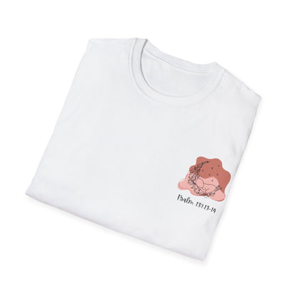 Psalm 139 Peach Unisex Softstyle T-Shirt