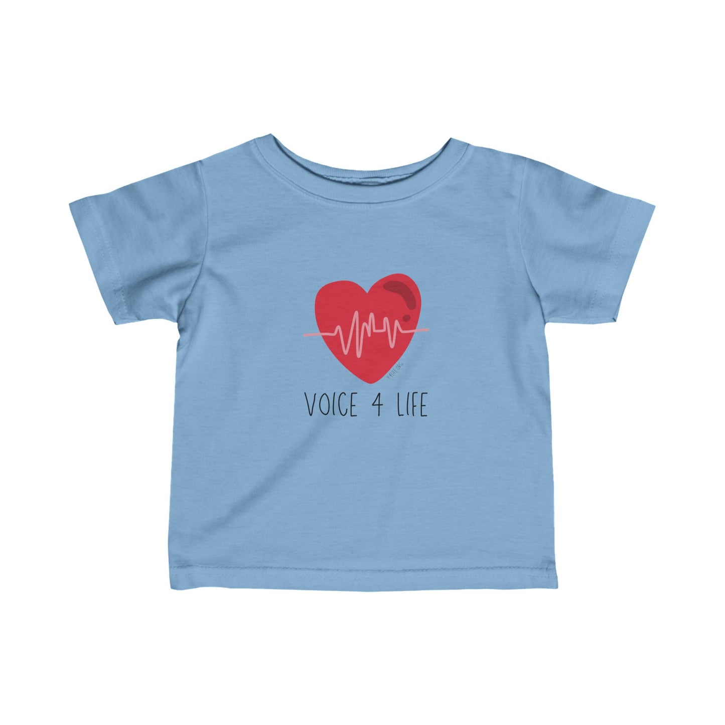 Voice 4 Life (Heartbeat) Infant Fine Jersey Tee