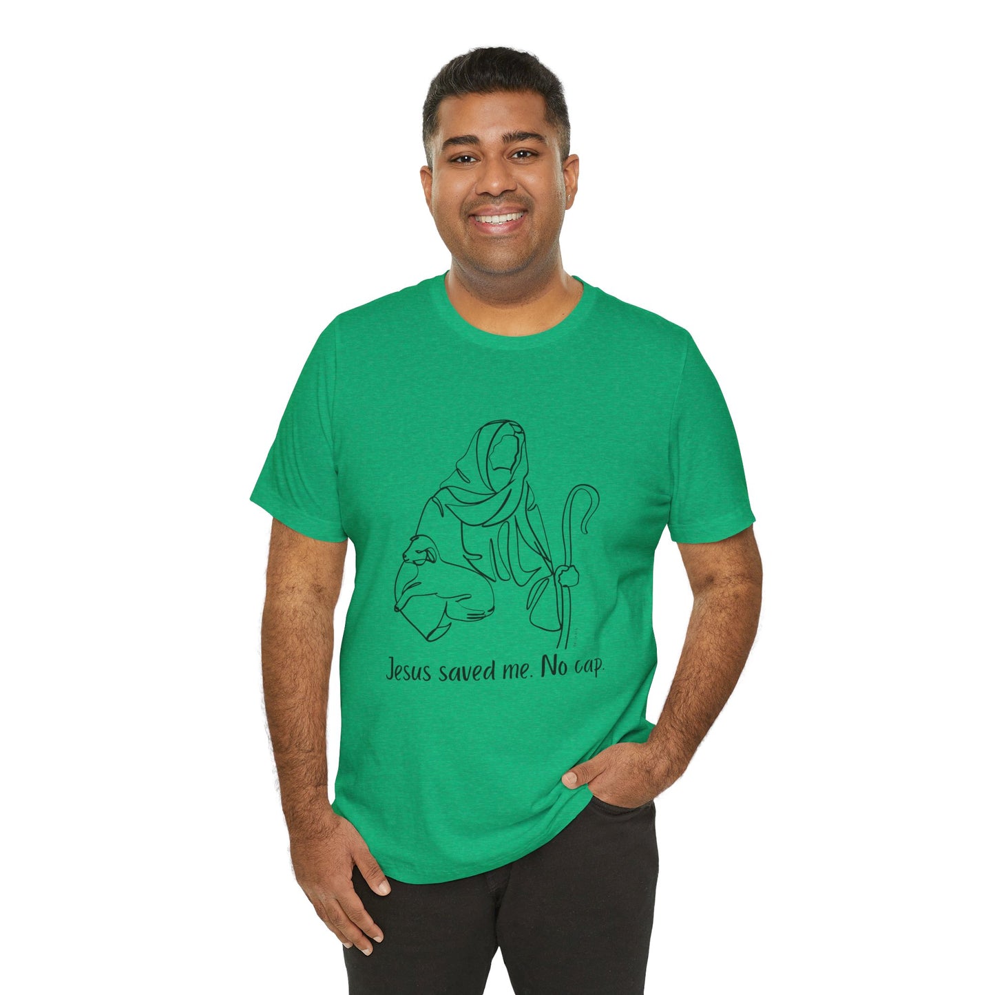 "Jesus Saved Me" Unisex Jersey Short Sleeve Tee