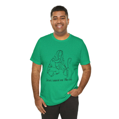 "Jesus Saved Me" Unisex Jersey Short Sleeve Tee