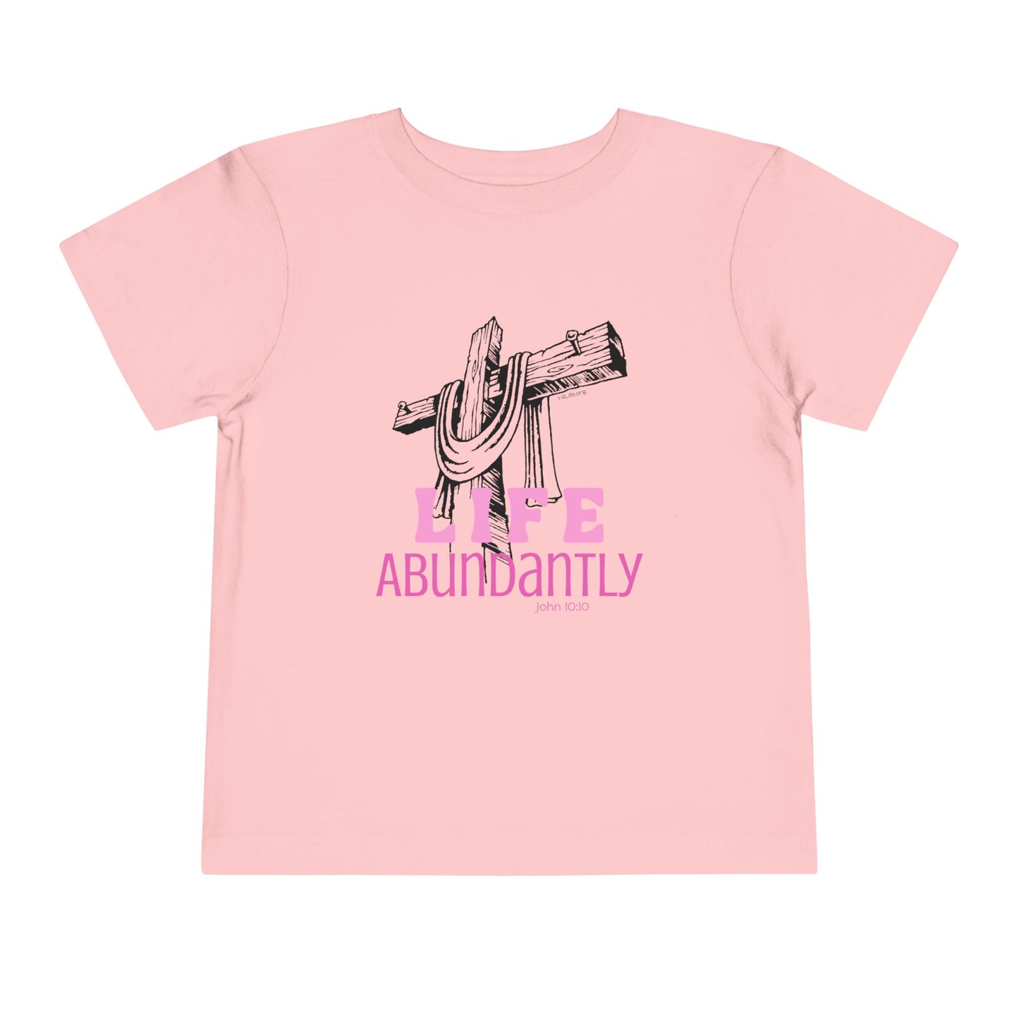 Life Abundantly Monochrome Toddler Short Sleeve Tee