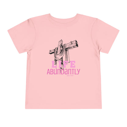 Life Abundantly Monochrome Toddler Short Sleeve Tee