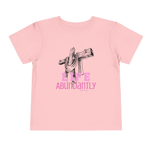 Life Abundantly Monochrome Toddler Short Sleeve Tee