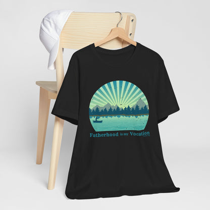 "Fatherhood is my Vocation" (lake) Unisex Jersey Short Sleeve Tee