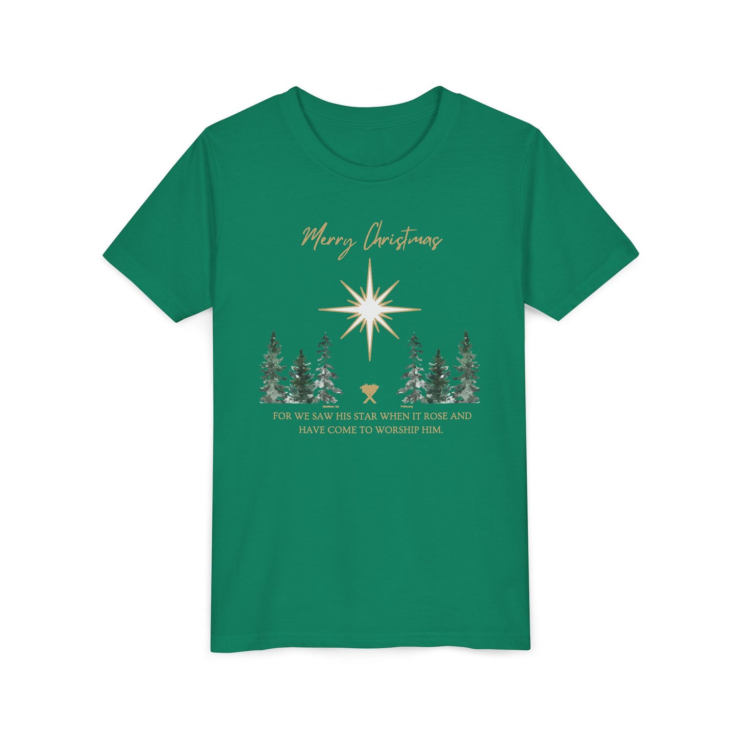 Merry Christmas Youth Short Sleeve Tee