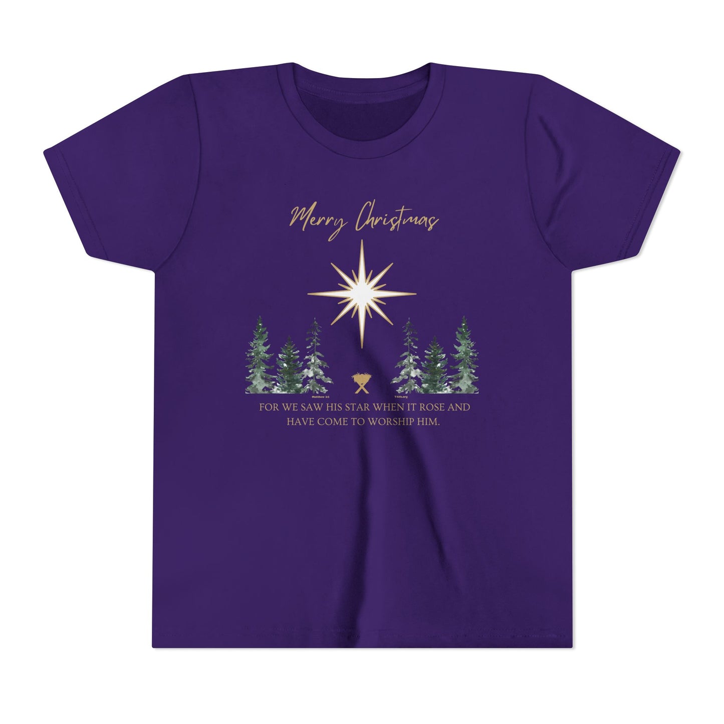 Merry Christmas Youth Short Sleeve Tee