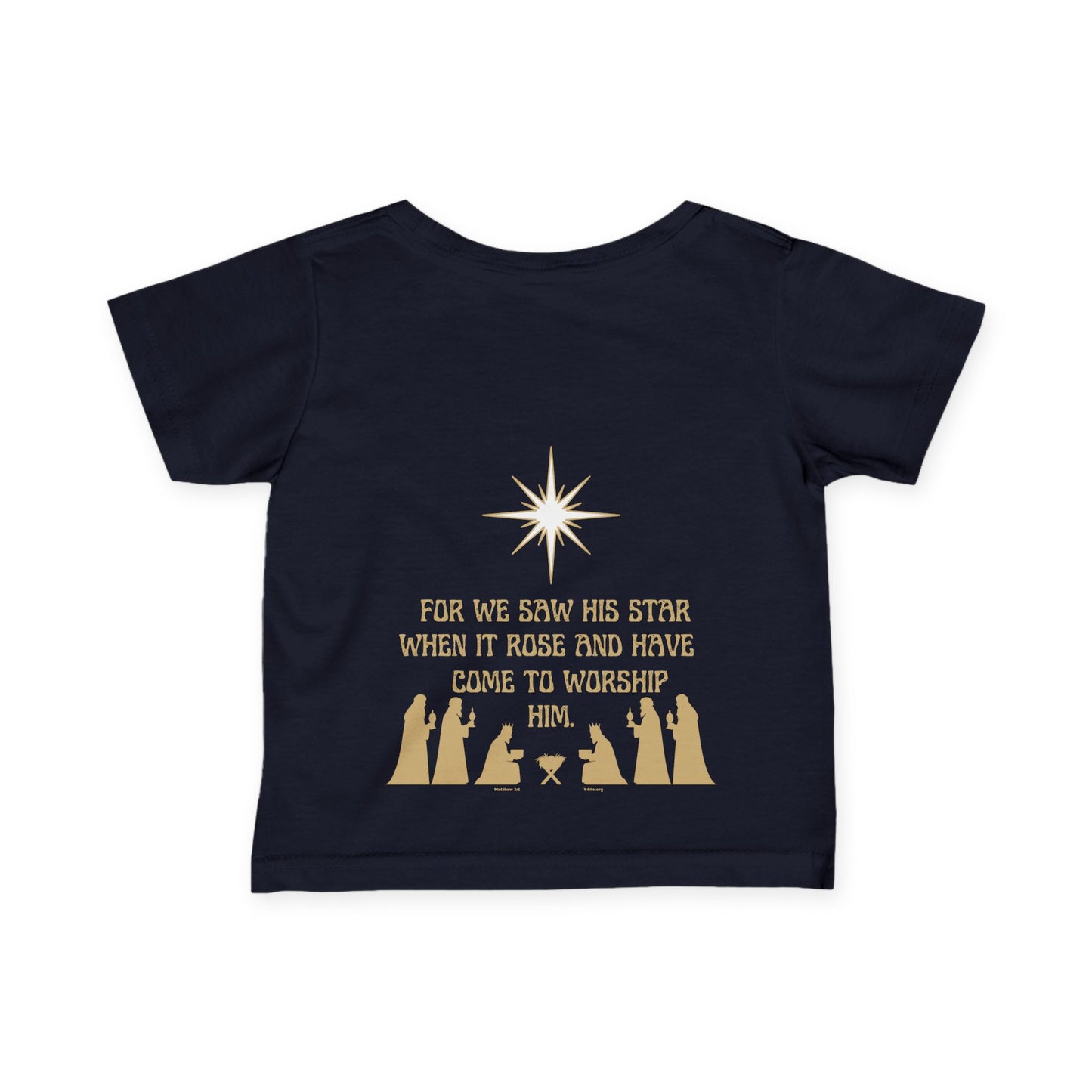 For We Saw His Star Infant Fine Jersey Tee