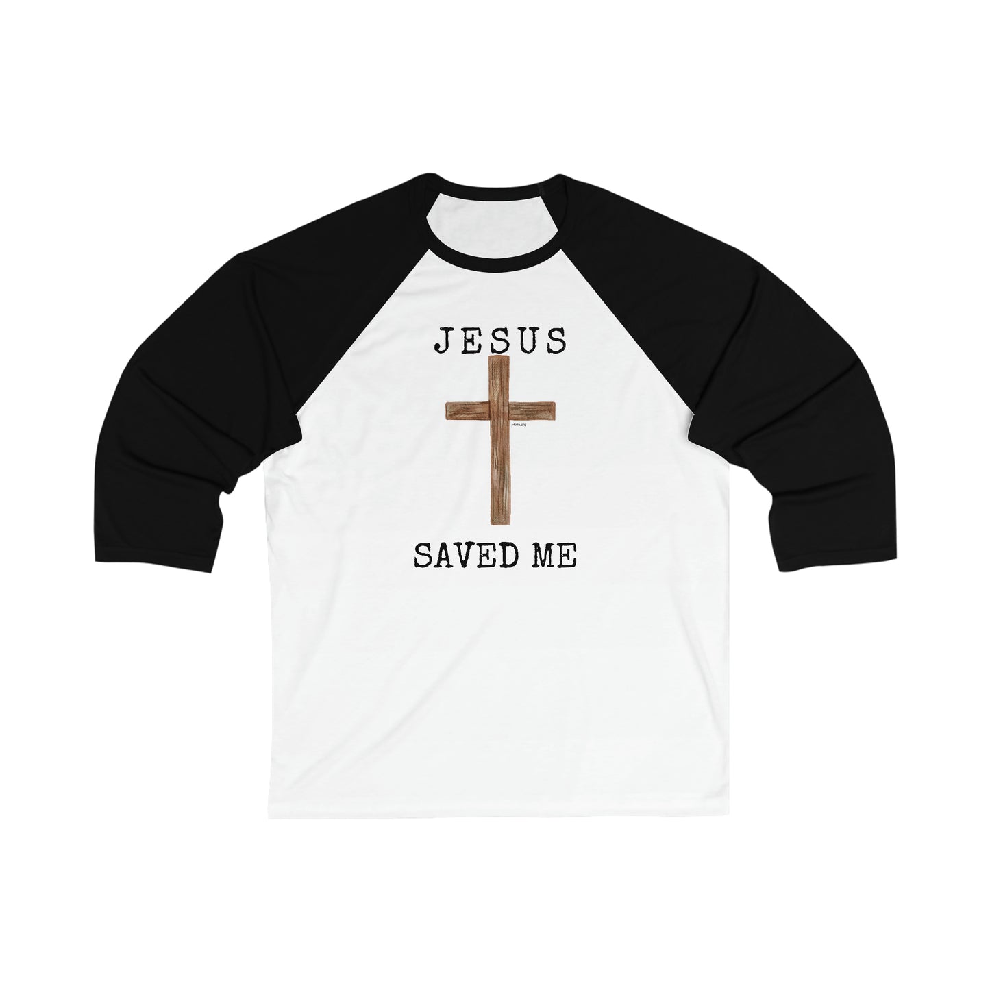 Jesus Saved Me Unisex 3/4 Sleeve Baseball Tee