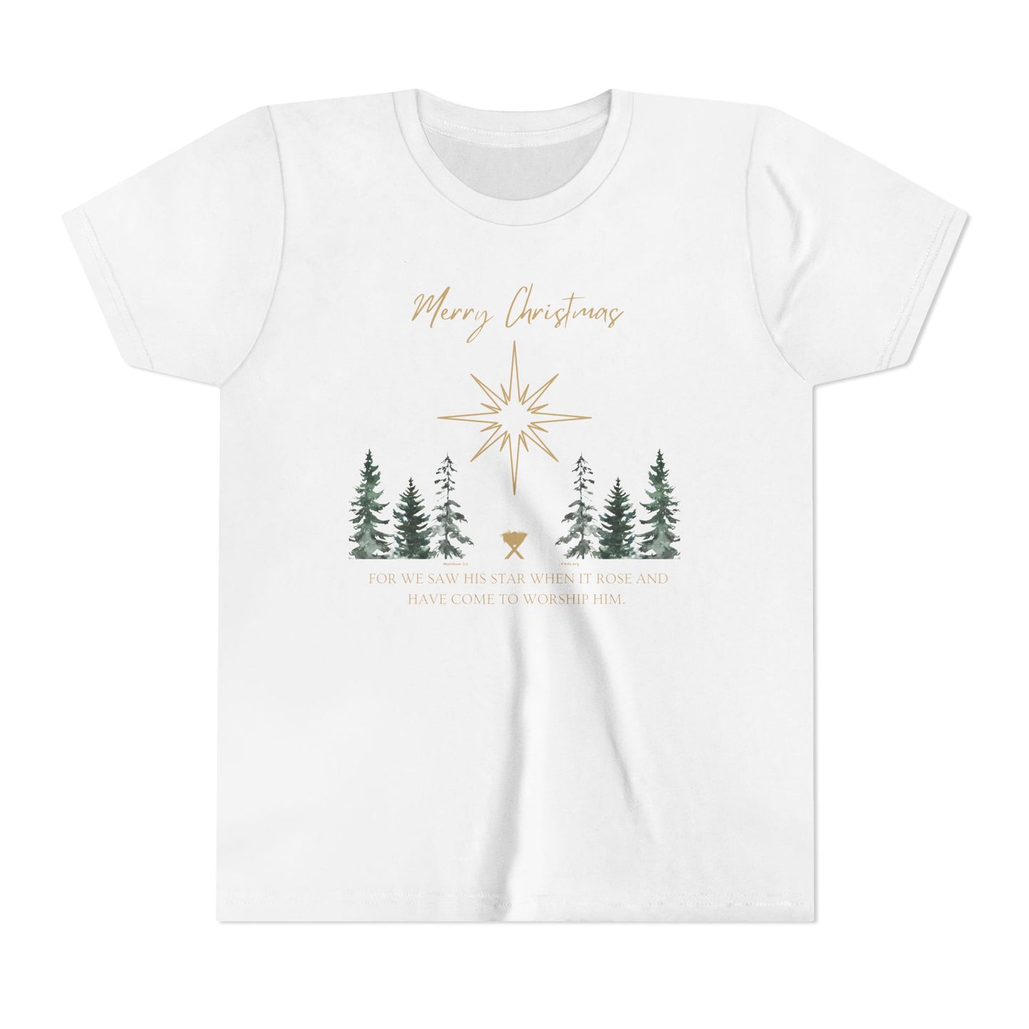 Merry Christmas Youth Short Sleeve Tee