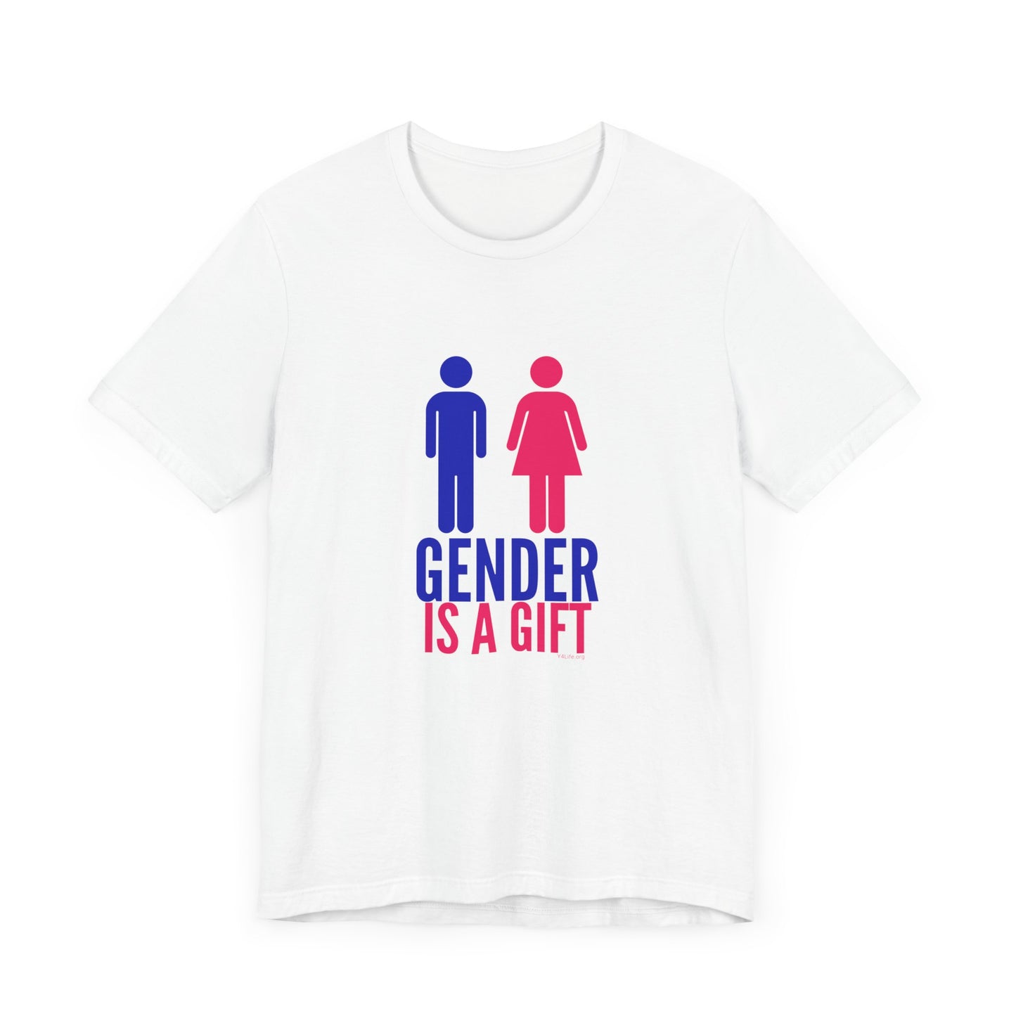 "Gender is a Gift" (full bodies) Unisex Jersey Short Sleeve Tee
