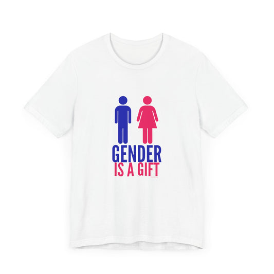 "Gender is a Gift" (full bodies) Unisex Jersey Short Sleeve Tee