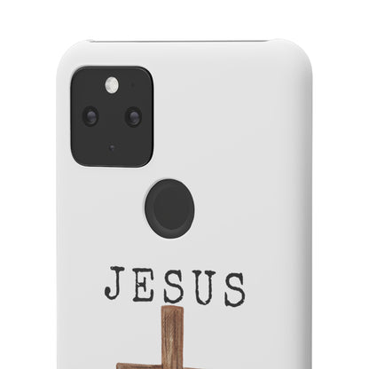 Jesus Saved Me Snap Cases