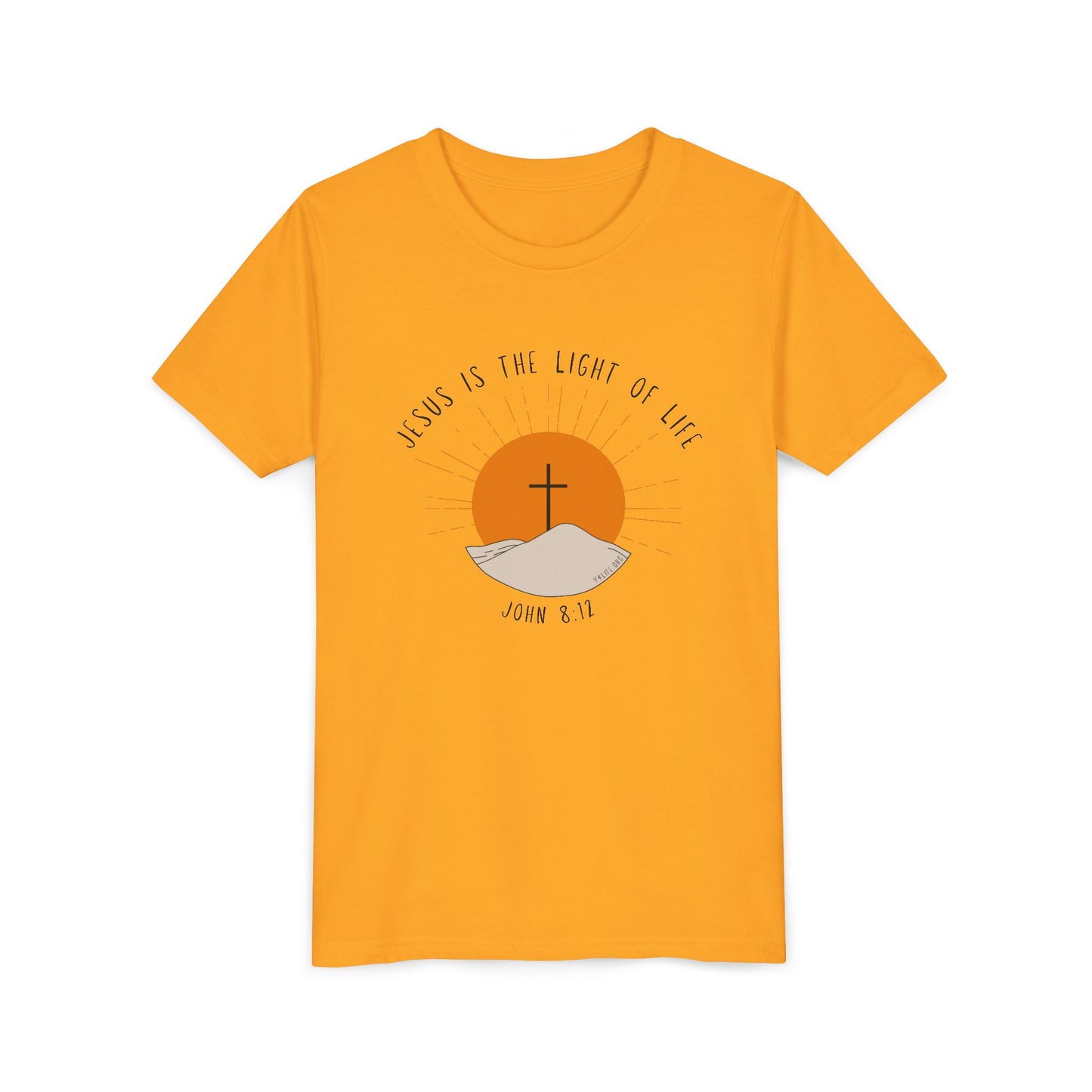 John 8:12 Youth Short Sleeve Tee