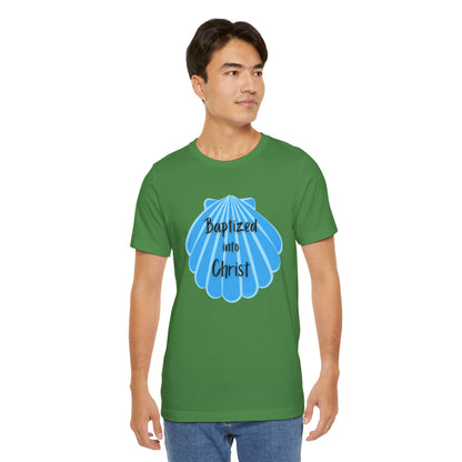 "Baptized into Christ" Unisex Jersey Short Sleeve Tee