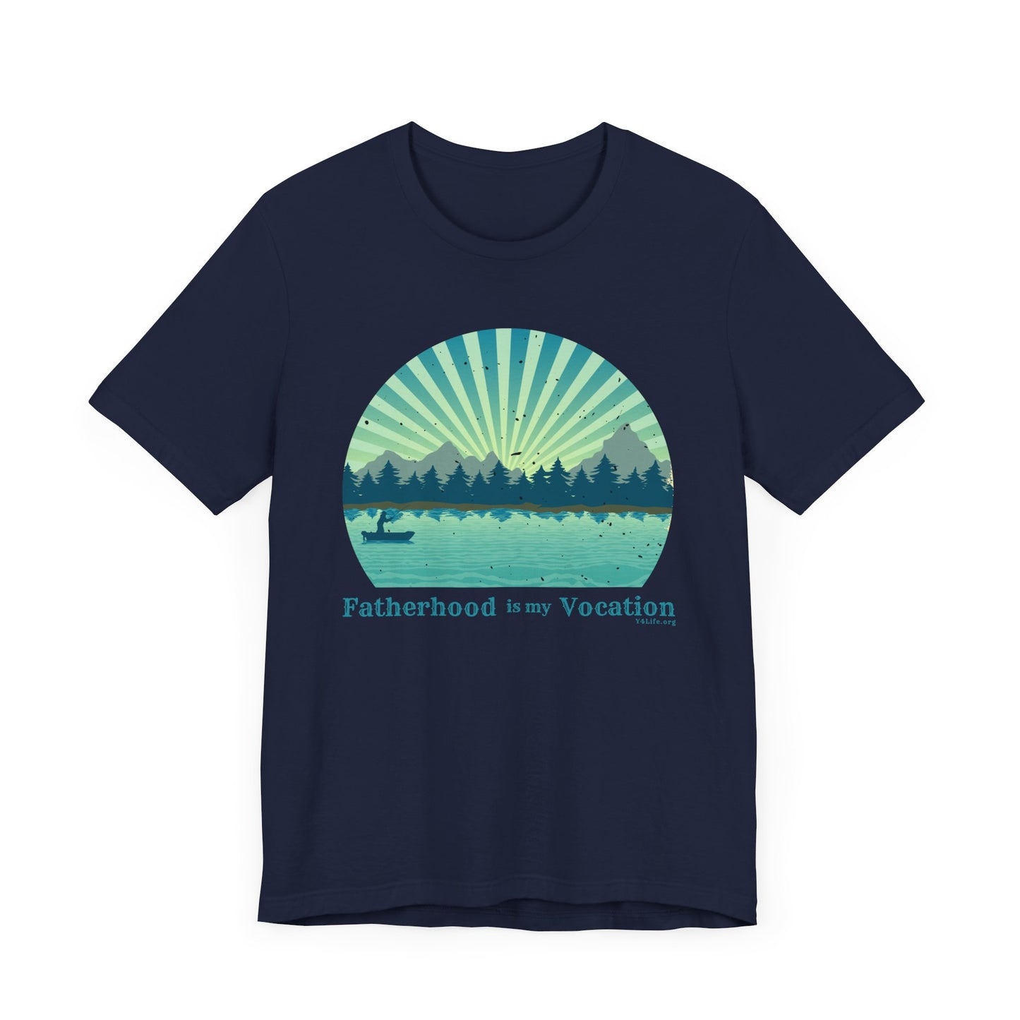 "Fatherhood is my Vocation" (lake) Unisex Jersey Short Sleeve Tee