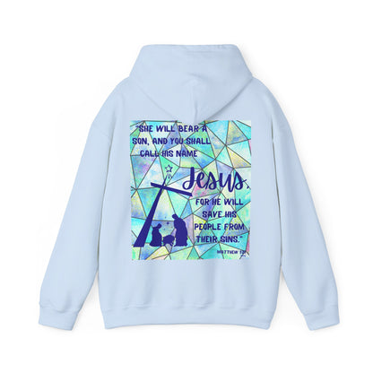 Matthew 1:21 Hooded Sweatshirt