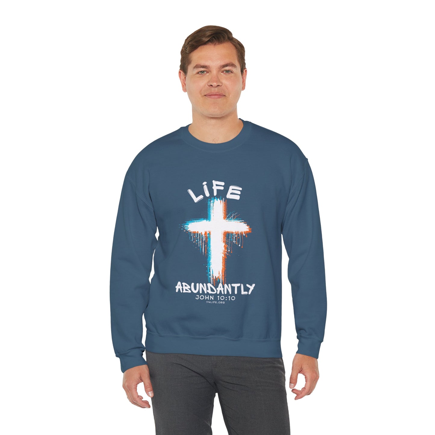 Life Abundantly Multicolor Crewneck Sweatshirt