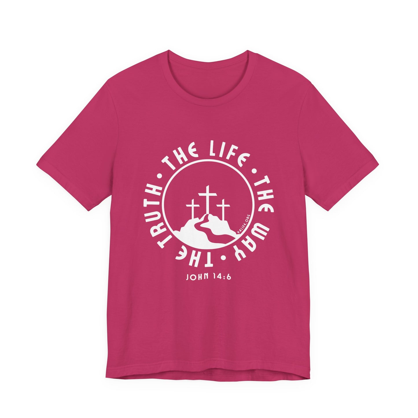 John 14:6 Single Color Short Sleeve Tee