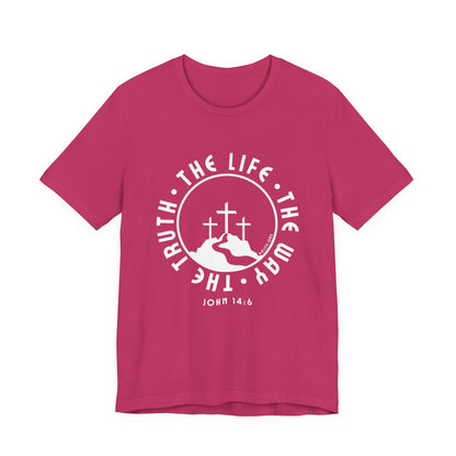 John 14:6 Single Color Short Sleeve Tee