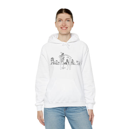 Luke 2:11 Nativity Hooded Sweatshirt