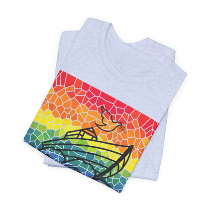 Noah's Ark Stained Glass Unisex Jersey Short Sleeve Tee