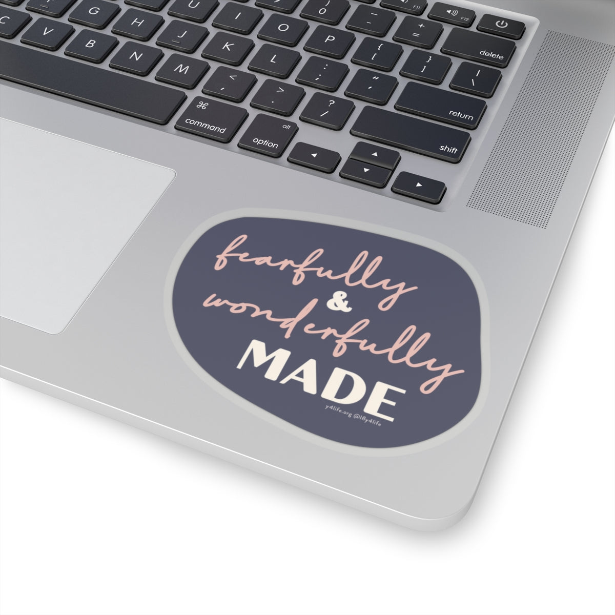 Fearfully & Wonderfully Made Purple Kiss-Cut Sticker