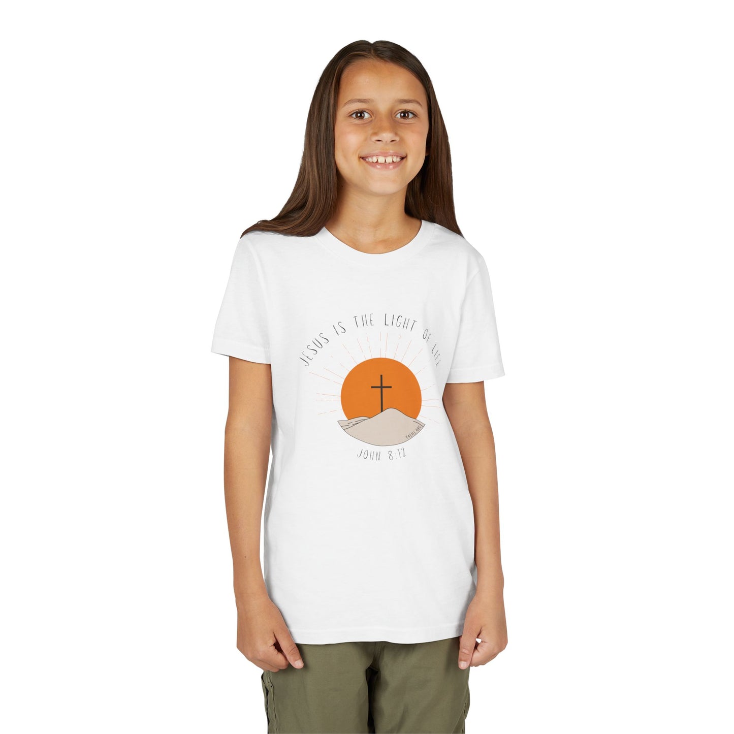 John 8:12 Youth Short Sleeve Tee