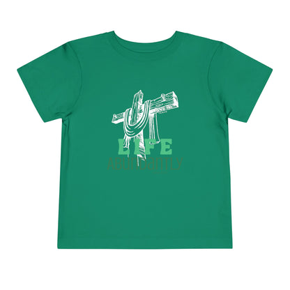 Life Abundantly Monochrome Toddler Short Sleeve Tee