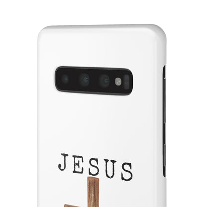 Jesus Saved Me Snap Cases