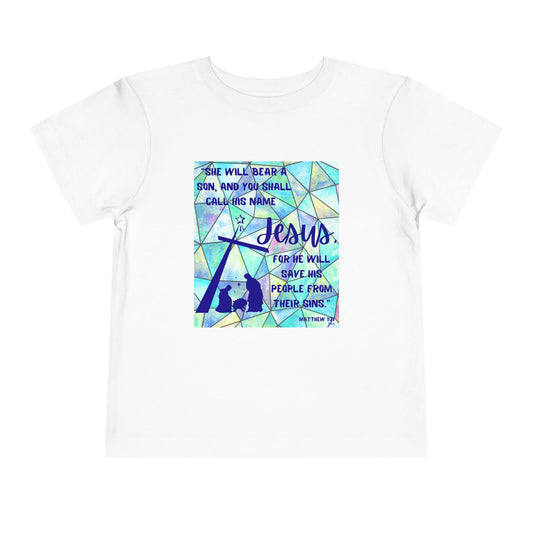 Matthew 1:21 Toddler Short Sleeve Tee