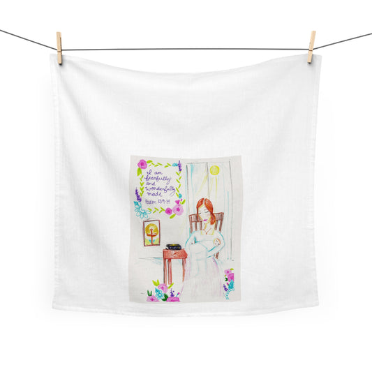 Fearfully and Wonderfully Made Tea Towel - Designed by Elise