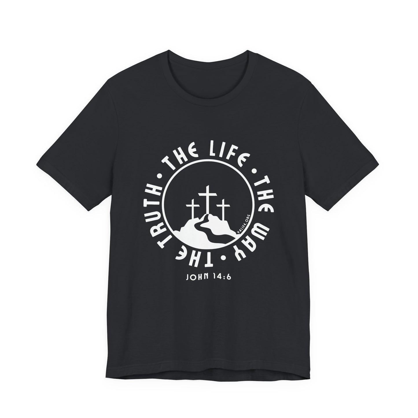 John 14:6 Single Color Short Sleeve Tee
