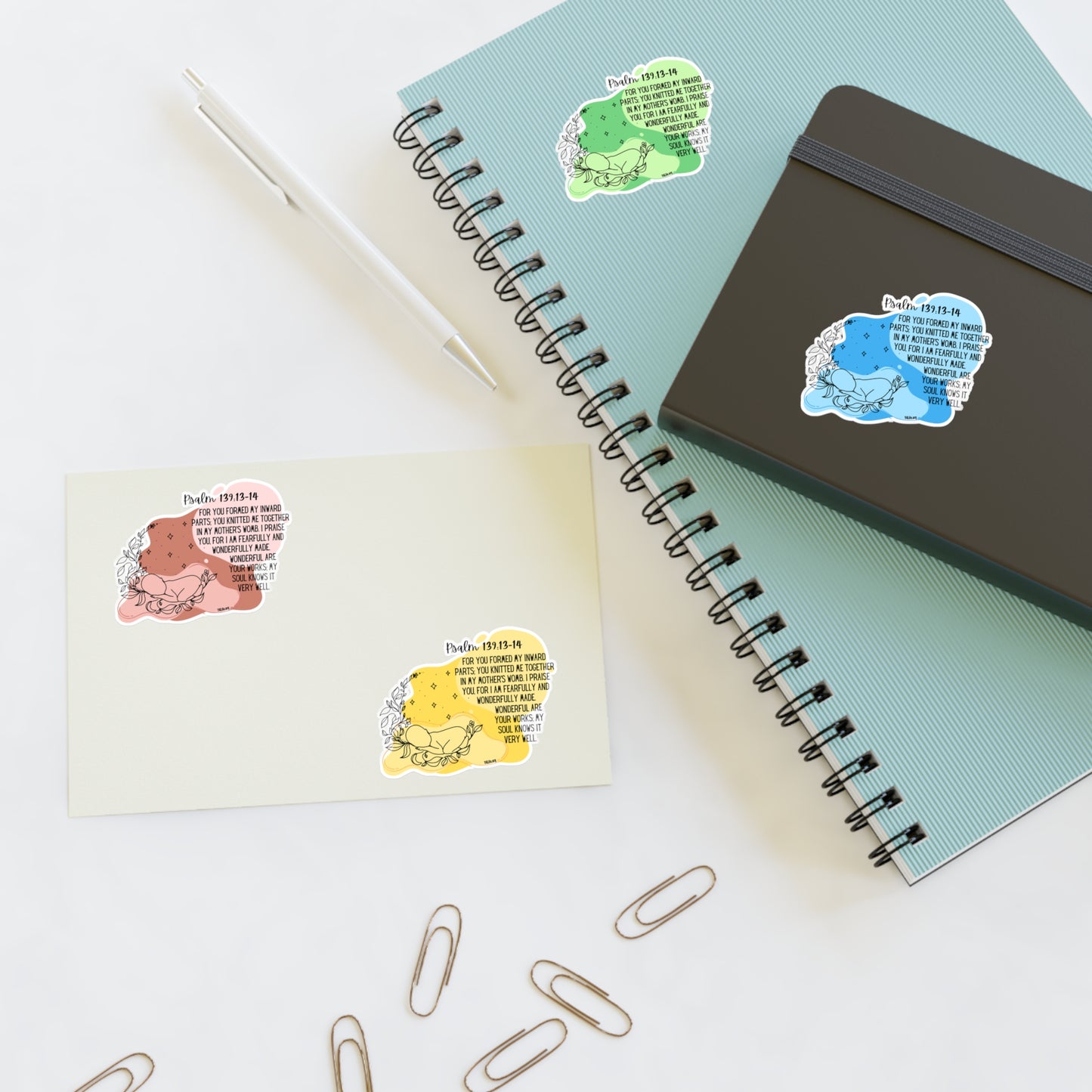 Psalm 139:13-14 Sticker Sheets