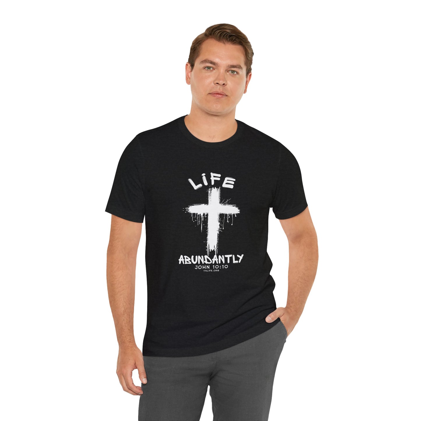 Life Abundantly Single Color Short Sleeve Tee