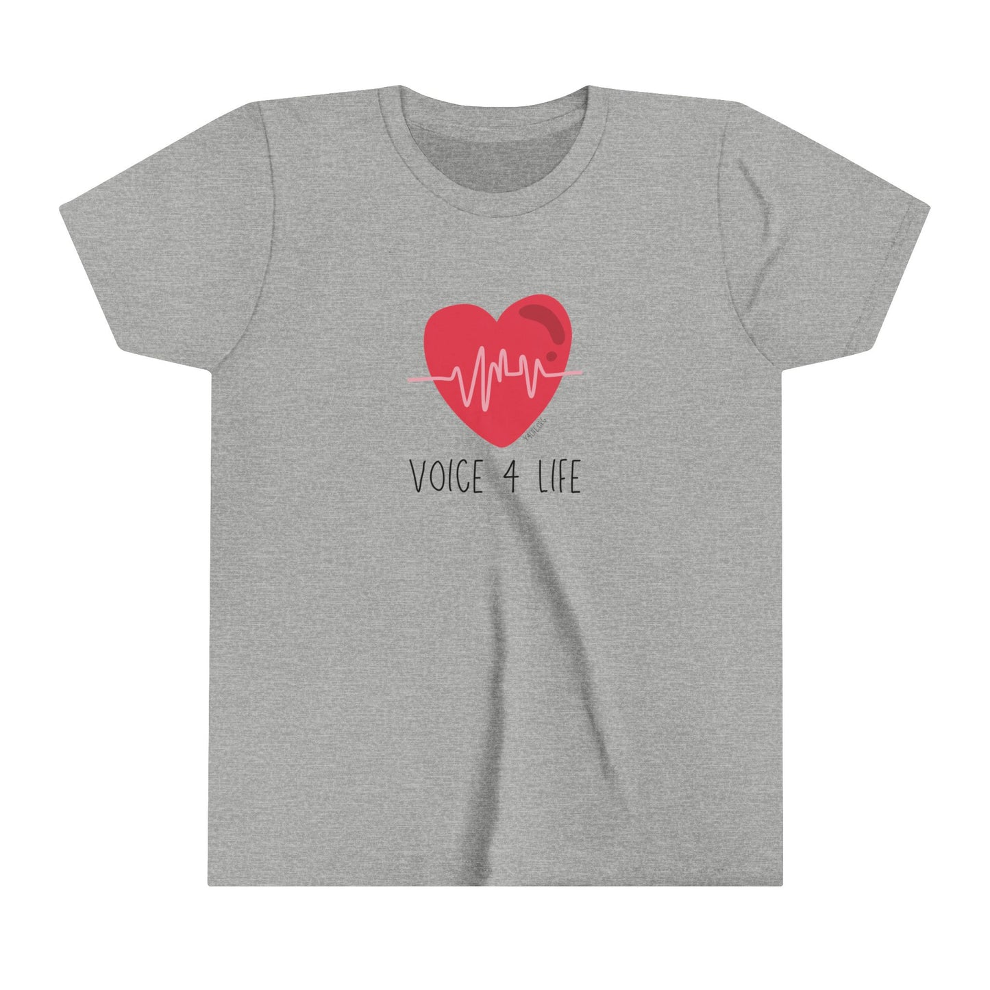 Voice 4 Life (Heartbeat) Youth Short Sleeve Tee