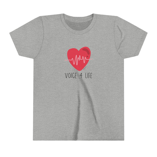 Voice 4 Life (Heartbeat) Youth Short Sleeve Tee